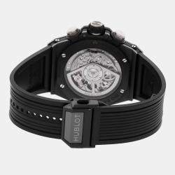 مملوكة مسبقًا Hublot Big Bang Unico 421.CI.1170.RX Automatic Chronograph Skeleton Dial Ceramic Wristwatch 44mm