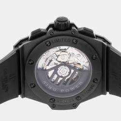 مملوكة مسبقًا ساعة يد رجالية هوبلو بيج بانغ كينغ باور "فودرويانت" 715.CI.1110.RX مستعملة أوتوماتيك سوداء سيراميك 48 مم