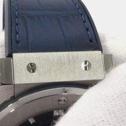 مملوكة مسبقًا Hublot Classic Fusion 542.NX.7170.LR Automatic Blue Titanium Men's Wristwatch 42 mm