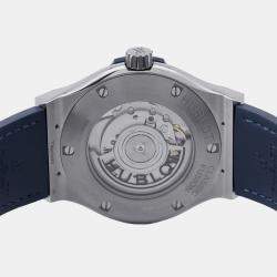مملوكة مسبقًا Hublot Classic Fusion 542.NX.7170.LR Automatic Blue Titanium Men's Wristwatch 42 mm