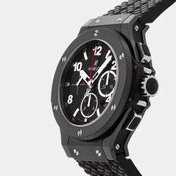 Pre Owned Hublot Big Bang 301.CX.130.RX Black Ceramic Automatic Men's Wristwatch 44mm