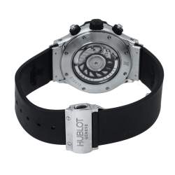 Pre Owned Hublot Black Rubber and Stainless Steel Super B Flyback 1926.10 Men's Wristwatch 42 mm