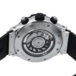 Pre Owned Hublot Black Rubber and Stainless Steel Super B Flyback 1926.10 Men's Wristwatch 42 mm