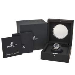 Pre Owned Hublot Black Titanium & Stainless Steel Classic Fusion 542.NX.1171.RX Men's Wristwach 42 mm