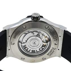 Pre Owned Hublot Black Titanium & Stainless Steel Classic Fusion 542.NX.1171.RX Men's Wristwach 42 mm