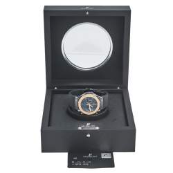 Pre Owned Hublot Black Ceramic 18K Rose Gold Rubber Classic Fusion 521.CO.1781.RX Men's Wristwatch 45 mm