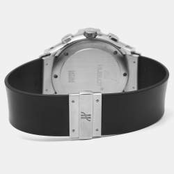 Pre Owned Hublot Silver Stainless Steel Rubber MDM 1810.1 Men's Wristwatch 40 mm