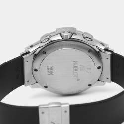 Pre Owned Hublot Silver Stainless Steel Rubber MDM 1810.1 Men's Wristwatch 40 mm