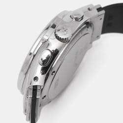 Pre Owned Hublot Silver Stainless Steel Rubber MDM 1810.1 Men's Wristwatch 40 mm