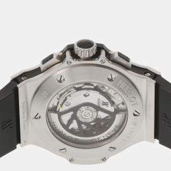 Pre Owned Hublot Black Diamonds Stainless Steel Big Bang Evolution 301.SX.1170.RX.1704 Men's Wristwatch 44 mm