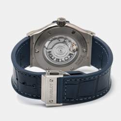 Hublot Blue Titanium Rubber Classic Fusion 541.NX.7170.LR Automatic Men's Wristwatch 42 mm