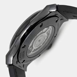 Hublot Black Carbon Fiber Ceramic Stainless Steel Rubber Alligator Leather Classic Fusion 542.CM.1771.RX Men's Wristwatch 42 mm