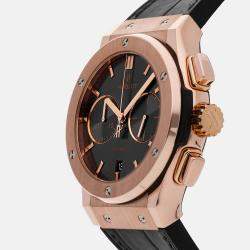 Hublot Grey 18k Rose Gold Classic Fusion 521.OX.7081.LR Automatic Men's Wristwatch 45 mm