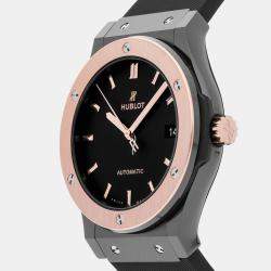 Hublot Black Ceramic Classic Fusion 511.CO.1181.RX Automatic Men's Wristwatch 45 mm