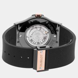 Hublot Black Ceramic Classic Fusion 511.CO.1181.RX Automatic Men's Wristwatch 45 mm