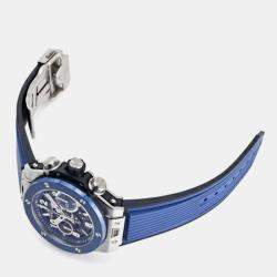 Hublot Blue Ceramic Big Bang Automatic Men's Wristwatch 44 mm