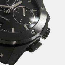 Pre Owned Hublot Black Ceramic Classic Fusion Automatic Men's Wristwatch 45 mm