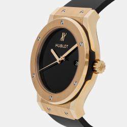 Hublot Black 18k Yellow Gold Classic Fusion 511.VX.1280.RX.MDM40 Automatic Men's Wristwatch 45 mm