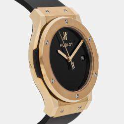 Hublot Black 18k Yellow Gold Classic Fusion 511.VX.1280.RX.MDM40 Automatic Men's Wristwatch 45 mm