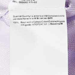 Hugo Boss Light Purple Patterned Cotton Sharp Fit Shirt XL