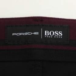 Boss by Hugo Boss x Porsche Black Spandex Tapered Fit Pants XL