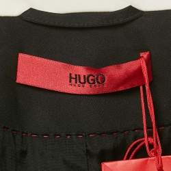 Pre Owned Hugo Boss Black Gabardine Single Breasted Blazer S