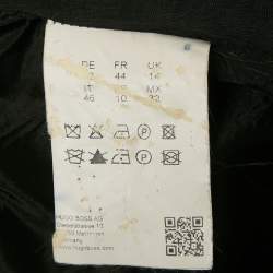 Pre Owned Hugo Boss Black Gabardine Single Breasted Blazer S