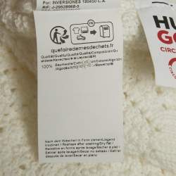 Pre Owned Hugo Boss White Open Knit Sammp Shirt XL