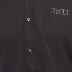 Hugo Boss Black Cotton Long Sleeve Shirt 2XL
