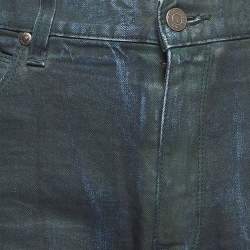 Pre Owned Hugo Boss Navy Blue Washed Denim Jeans L Waist 36"