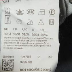 Pre Owned Hugo Boss Navy Blue Washed Denim Jeans L Waist 36"