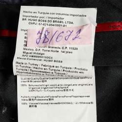 Hugo Boss Navy Blue Virgin Wool Trousers M