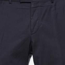 Hugo Boss Navy Blue Virgin Wool Trousers M