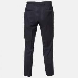Hugo Boss Navy Blue Virgin Wool Trousers M