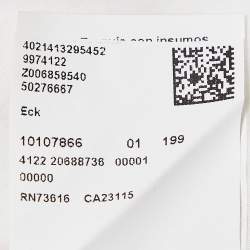 Pre Owned Hugo Boss White Contrast Placket Poplin Slim Fit Shirt L