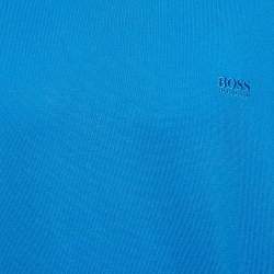 Boss Hugo Boss Blue Cotton Knit Long Sleeve Sweatshirt XL