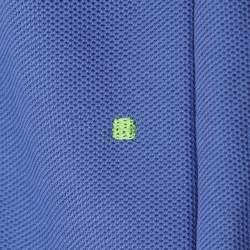 Hugo Boss Blue Cotton Knit Modern Fit Polo T-Shirt L