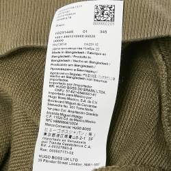 Pre Owned Hugo Boss Green Cotton Hooded Sweatshirt S