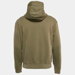 Pre Owned Hugo Boss Green Cotton Hooded Sweatshirt S