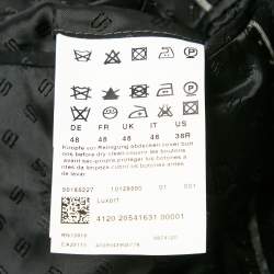 Boss Selection by Hugo Boss Black Cashmere Blend Felt Mid-Length Coat M