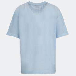 Hugo Boss Blue Printed Mesh Crewneck Dstaros T-Shirt M