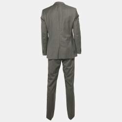 Hugo Boss Grey Wool Tailored Super 100 Suit L