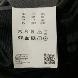 Hugo Boss Grey Wool Tailored Super 100 Suit L