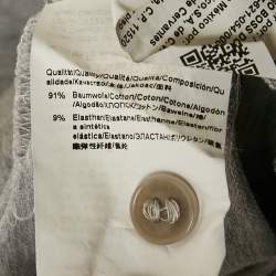 Pre Owned Hugo Boss Grey Jersey Polo T-Shirt L