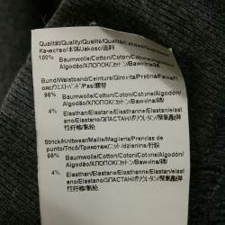 Pre Owned Hugo Boss Grey Cotton Knit Doak Trackpants XL