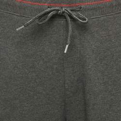 Pre Owned Hugo Boss Grey Cotton Knit Doak Trackpants XL