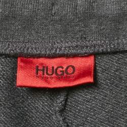 Pre Owned Hugo Boss Grey Cotton Knit Doak Trackpants XL