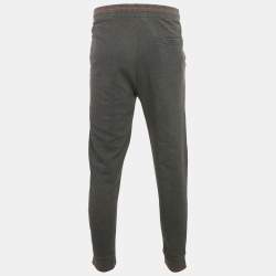 Pre Owned Hugo Boss Grey Cotton Knit Doak Trackpants XL