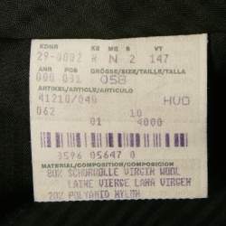 Pre Owned Hugo Boss Black Pinstriped Wool Regular Fit Suit 4XL