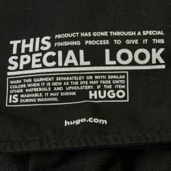 Pre Owned Hugo Boss Black Washed Stretch Denim Jeans L Waist 36"